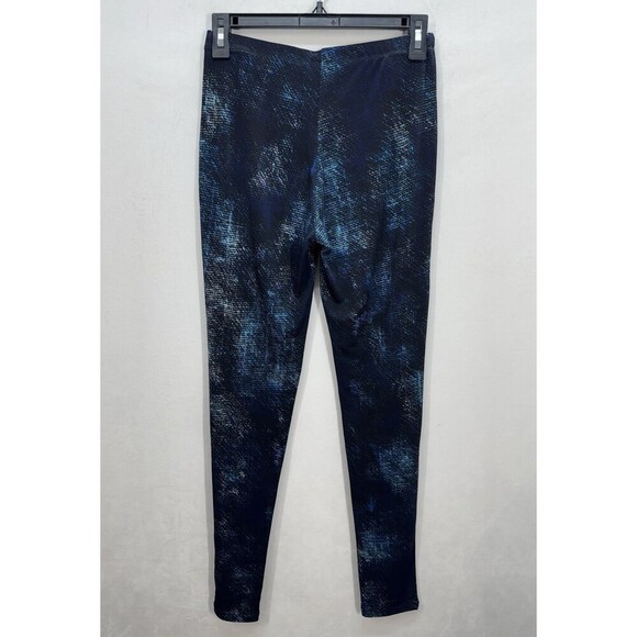 Clara SunWoo Ankle Pants Womens Small Black Blue Pull On Leggings Stretch USA - Picture 3 of 9